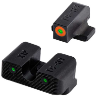 Truglo Tritium Pro Night Sights Springfield XD Green Tritium w/Orange Outline Front Tritium Green w/Black Outline Rear Black