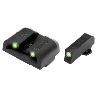 Truglo TG231G2MW Tritium Pro Night Sights Fits MOS 20/21/25/28/29/30/31/32/37/40/41 Green Tritium w/White Outline Front Green Rear Black