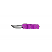 Microtech Mini Trooden Hellhound Signature Series Violet Stonewash Standard OTF Automatic Knife