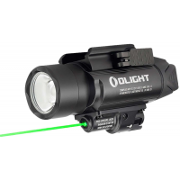 Olightstore Usa Inc BALDRPROBK1 Baldr Pro  Black Anodized 300/500/1,350 Lumens White LED Green Laser