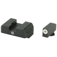 AmeriGlo GL101 i-Dot Night Sight Fits Glock 17/19 Tritium Green w/White Outline Front Tritium Green Rear