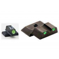 AmeriGlo SW141 i-Dot Night Sight S&W M&P Shield Tritium Green w/White Outline Front Tritium Green Rear