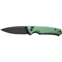 CIVIVI KNIFE ALTUS 2.97 GREEN /BLK STONEWASH BUTTON LOCK