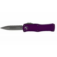 Microtech Hera D/E Violet Stonewash Full Serrated Knife