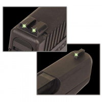 Truglo TG231MP Brite-Site Tritium Night Sights S&W M&P Green Tritium Front/Rear Black