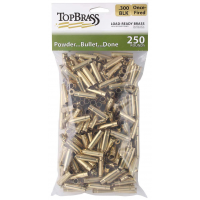 TOP BRASS LLC 8B300BLKMY-250 Premium Reconditioned  300 Blackout Rifle Brass 250 Per Bag