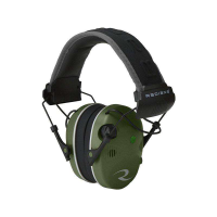 Radians R3400EQCS R-3400 Quad Mic Electronic Muff 24 dB Over the Head OD Green Ear Cups w/Black Band