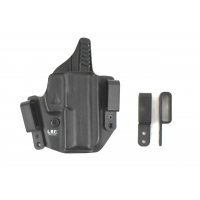 Lag Tactical 1001 Defender IWB/OWB Fits Glock 19/23/32 Kydex Black