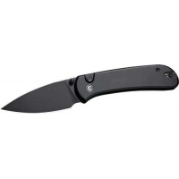 CIVIVI KNIFE QUIBIT 2.98 BLK/ BLK STONEWASH BUTTON LOCK