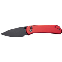 CIVIVI KNIFE QUIBIT 2.98 RED/ BLK STONEWASH BUTTON LOCK