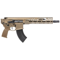 Sig Sauer MCX Spear-LT, 7.62x39mm, 11.5 Barrel, 1- 28 Round Magazine, Coyote Tan, Pistol