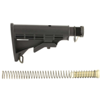 LBE Unlimited MILSTKKT Complete Mil-Spec Stock Kit  6 Position Black Synthetic AR15/M4