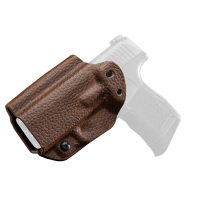 MISSION FIRST TACTICAL LEATHER HYBRID IWB HOLSTER SIG SAUER P365 RH BROWN RAGE GRAIN