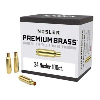 Nosler 10085   24 Nosler Rifle Brass 100 Per Box