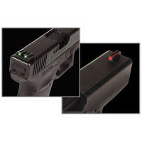 Truglo TG131G3 Brite-Site Fiber Optic Fits Glock 42/43 Fiber Optic Red Front /Green Rear Black