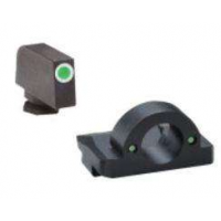 AmeriGlo GL226 Ghost Ring Night Sights  Fits Glock 20/21/29/30/31/32/36/40/41 Green Front Green Tritium w/White Outline Rear Black