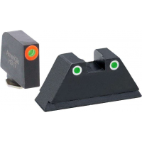 Green Tritium Round Outline Orange .315/White .392 for Glock TallSuppressor