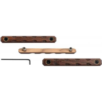 WOOX RAIL COVERS M-LOK/KEYMOD AMERICAN WALNUT 3PC SET 4.88