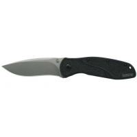 Kershaw 1670S30V Blur  3.40 Drop Point Plain Powdered Stonewashed S30V SS Black Anodized Aluminum Handle Folding