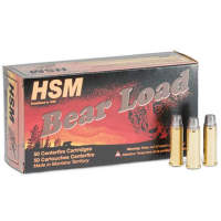 HSM 458SOCOM1N Bear Load  458 SOCOM 350 gr Jacketed Flat Point (JFP) 20 Bx/ 25 Cs