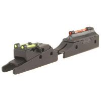 Truglo TG944A Pro Magnum Gobble-Dot Browning Maxus, Silver Red/Green Fiber Optic Black 1/4 Rib