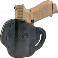 1791 Gunleather BH21BLBR BH2.1  Black w/Brown Trim Leather OWB fits Glock 17/S&W Shield/Sprgfld XD9 Right Hand