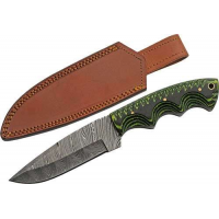 SZCO RITE EDGE 5 TREE RIDGE MICARTA DAMASCUS CP W/SHEATH