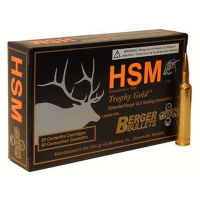 HSM BER308168VLD Trophy Gold  308 Win 168 gr Match Very Low Drag 20 Bx/ 25 Cs