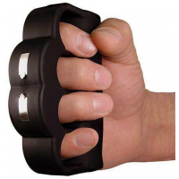 Zap ZAPBK950 Blast Knuckles Stun Gun/Brass Knuckles Portable 12.5 oz Contact Black