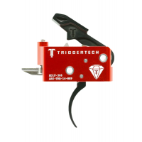 TriggerTech AR-15 Diamond Trigger, Short Two Stage, Pro Curved Black PVD Trigger