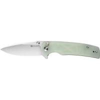 SENCUT KNIFE SACHSE 3.47 NATURAL G10/SATIN BUTTON LOCK