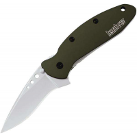 Kershaw 1620OL Scallion  2.40 Drop Point Plain Bead Blasted 420HC Steel Olive Drab Anodized Aluminum Handle Folding