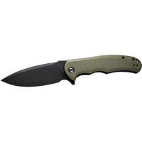 CIVIVI KNIFE PRAXIS 3.75 OD GREEN G10/BLACK STONEWASHED