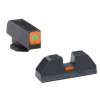 Green Tritium Outline Orange Square (non trit) REAR for Glock Gen 1-4