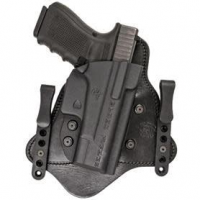 Comp-Tac  MTAC Premier Black Kydex Holster w/Leather Backing IWB fits Glock 26-28,33 Right Hand