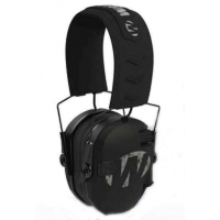 Walker's GWP-RSEMFS Razor Freedom Muff 23 dB Over the Head Polymer Black Ear Cups with Distressed Walker's Logo, Black Headband & White Logo