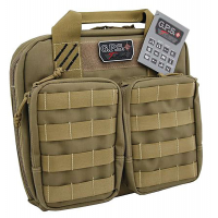 GPS T1411PCT TACTICAL DOUBLE PISTOL CASE -TAN