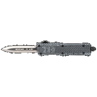 Cobra Tec Knives SCFCTK1SDADNS CTK-1 Dagger 2.75 Plain D2 Steel Carbon Fiber Aluminum Handle OTF