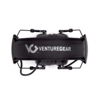 Pyramex VGPME10 Venture Gear Clandestine Electronic Muff 24 dB Over the Head Black Ear Cups w/Black Band