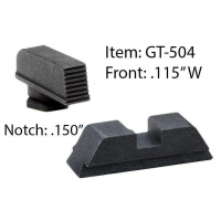 AmeriGlo GT504 Defoor Target Sight Fits Glock 17/19 Black