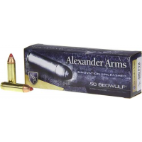 Alexander Arms AB300FTXBX Rifle Ammo  50 Beowulf 300 gr Hornady FTX Polymer Tip 20 Bx/ 10 Cs