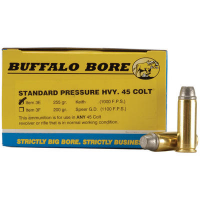 Buffalo Bore Ammunition 3E/20 Standard Pressure Heavy 45 Colt (LC) 255 gr Gas Checked Soft Cast 20 Bx/ 12 Cs