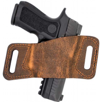 Versacarry WBAOWB23 QuickSlide  Belt Fits Glock 42/43 Water Buffalo Distressed Brown Size 3