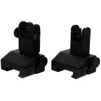 TacFire IS002 Low Profile Sight Set AR Platform Black Anodized Flip Up