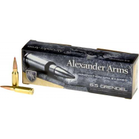 Alexander Arms AG129SSTBX Rifle Ammo  6.5 Grendel 129 gr Hornady SST (Balistic Tip) 20 Bx/ 10 Cs