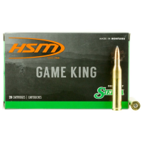 HSM 25061N Game King  25-06 Rem 100 gr Spitzer Boat Tail (SBT) 20 Bx/ 20 Cs