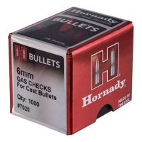 HORNADY GAS CHECKS BUL 6MM CAL