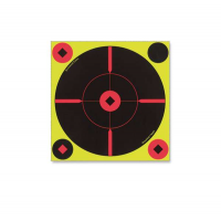 Birchwood Casey 34850 Shoot-N-C Bull's-Eye BMW Self-Adhesive Paper 8 Bullseye Yellow Target Paper w/Black Target & Red Accents 50 Per Pack