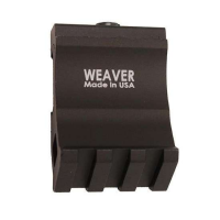 Weaver Mounts 99671 Offset Rail Adapter  Aluminum Black Hardcoat Anodized