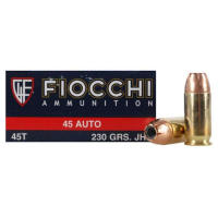 FIOCCHI AMO 45 AUTO 230GR JHP 50-RD ( 10 BOXES PER CASE )